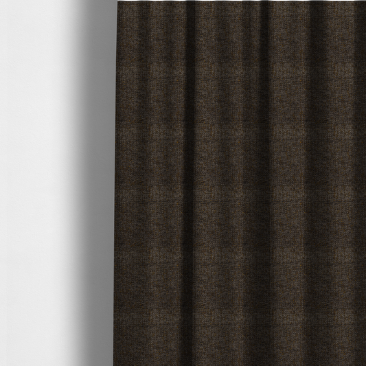 Wellington Chunky Chenille Weave Upholstery Fabric Charcoal Colour CTR-270 - Made To Measure Curtains