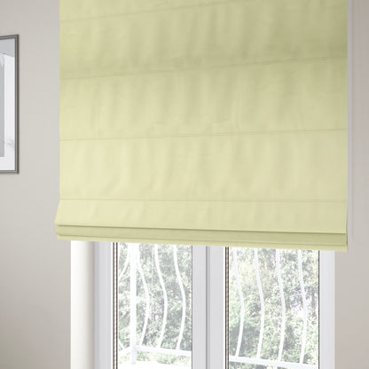 Alpha Plain Durable Velvet Brushed Cotton Effect Upholstery Fabric Beige Colour CTR-2708 - Roman Blinds