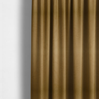 Alpha Plain Durable Velvet Brushed Cotton Effect Upholstery Fabric Brown Colour CTR-2709 - Made To Measure Curtains