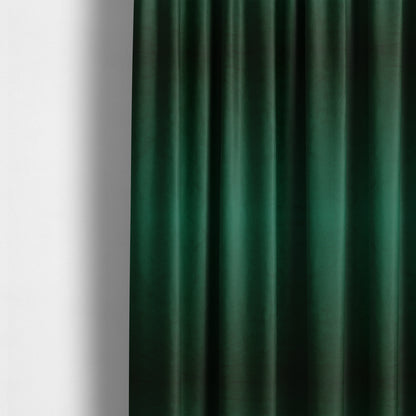 Alpha Plain Durable Velvet Brushed Cotton Effect Upholstery Fabric Green Colour CTR-2712 - Made To Measure Curtains