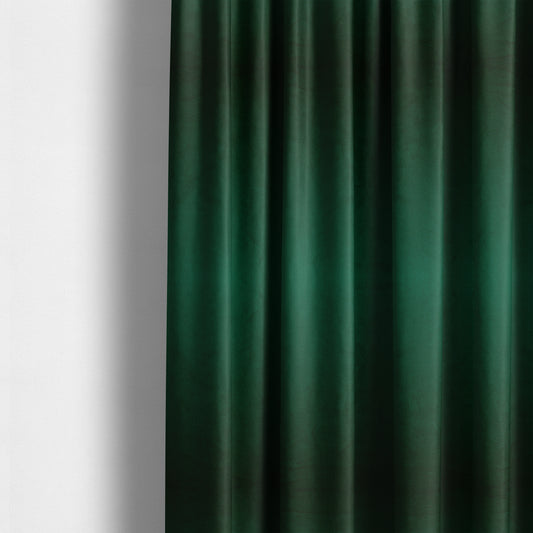 Alpha Plain Durable Velvet Brushed Cotton Effect Upholstery Fabric Green Colour CTR-2712 - Made To Measure Curtains