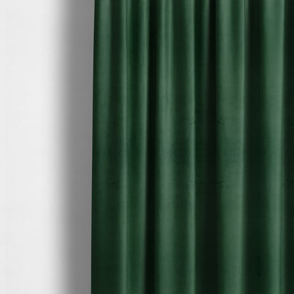 Alpha Plain Durable Velvet Brushed Cotton Effect Upholstery Fabric Green Colour CTR-2713 - Made To Measure Curtains