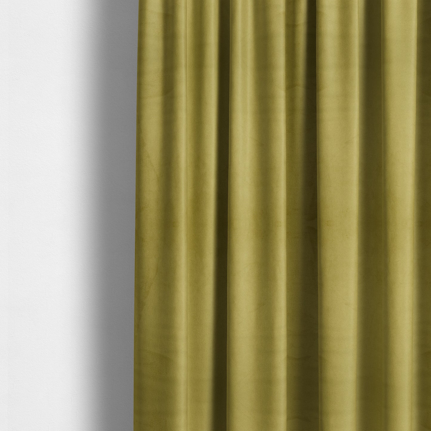 Alpha Plain Durable Velvet Brushed Cotton Effect Upholstery Fabric Green Colour CTR-2714 - Made To Measure Curtains