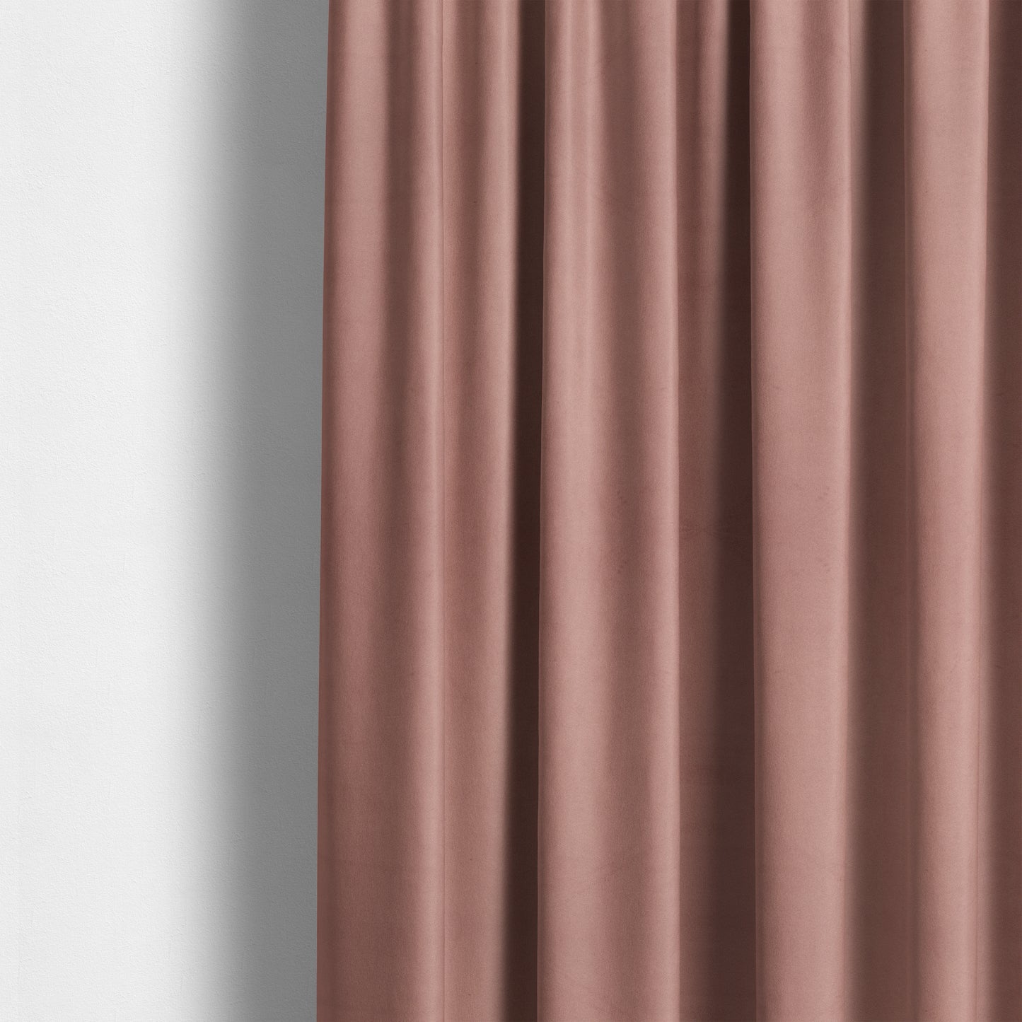 Alpha Plain Durable Velvet Brushed Cotton Effect Upholstery Fabric Pink Colour CTR-2717 - Made To Measure Curtains