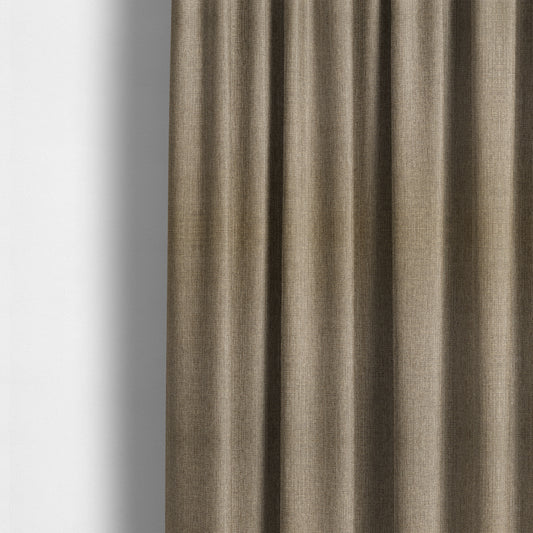 Coco Soft Weave Collection Flat Basket Weave Quality Fabric In Brown Colour Upholstery Fabric CTR-272 - Made To Measure Curtains