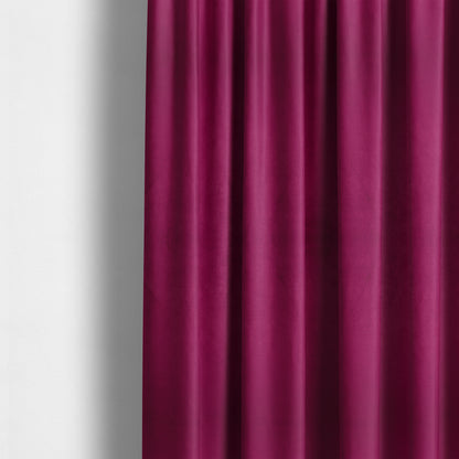 Alpha Plain Durable Velvet Brushed Cotton Effect Upholstery Fabric Pink Colour CTR-2721 - Made To Measure Curtains