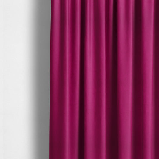 Alpha Plain Durable Velvet Brushed Cotton Effect Upholstery Fabric Pink Colour CTR-2722 - Made To Measure Curtains