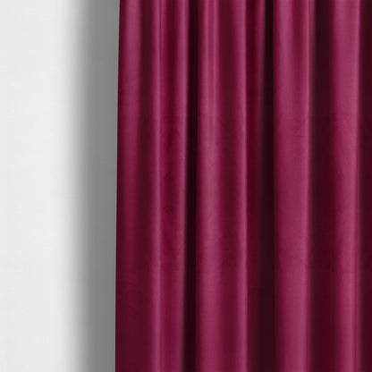 Alpha Plain Durable Velvet Brushed Cotton Effect Upholstery Fabric Pink Colour CTR-2723 - Made To Measure Curtains