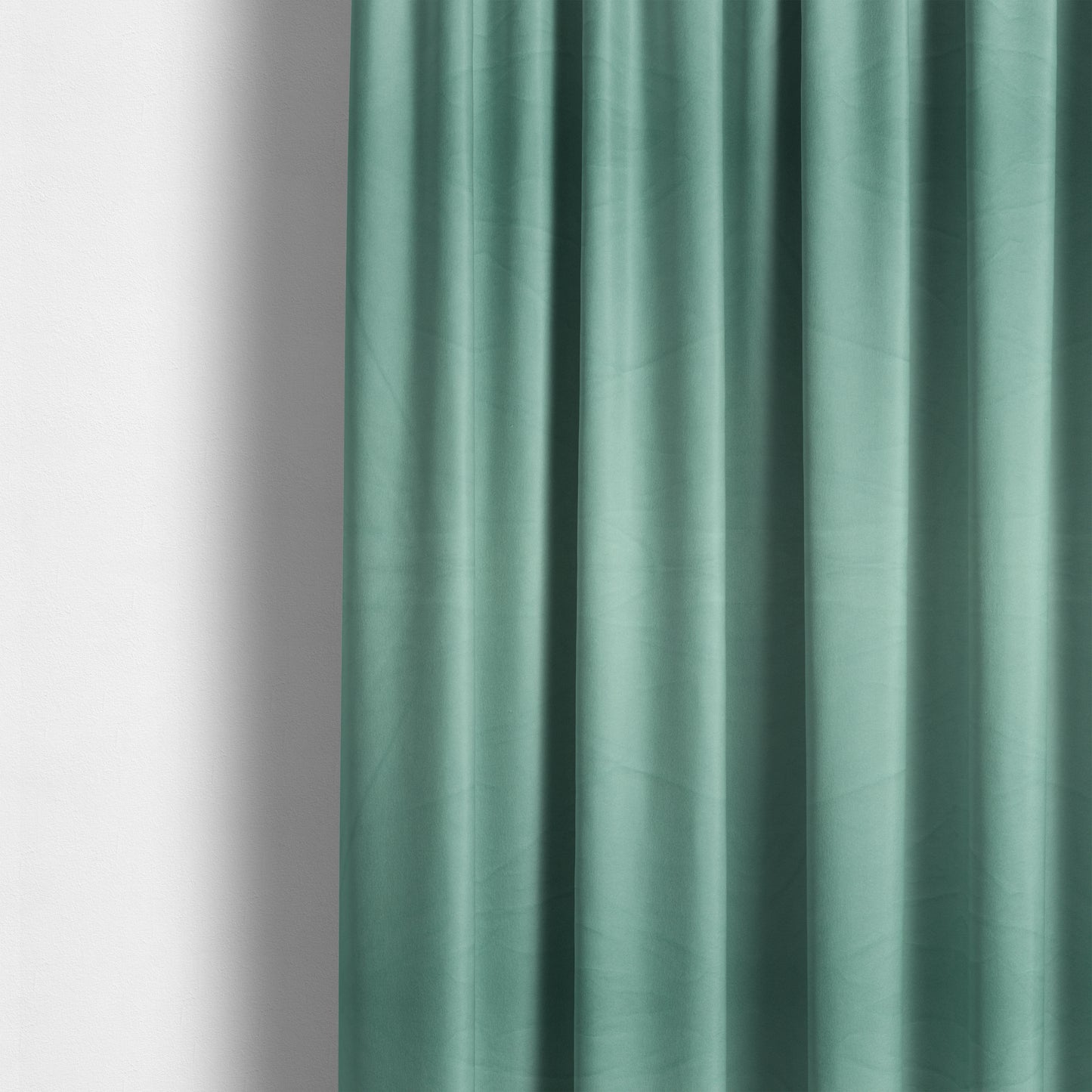 Alpha Plain Durable Velvet Brushed Cotton Effect Upholstery Fabric Blue Colour CTR-2725 - Made To Measure Curtains