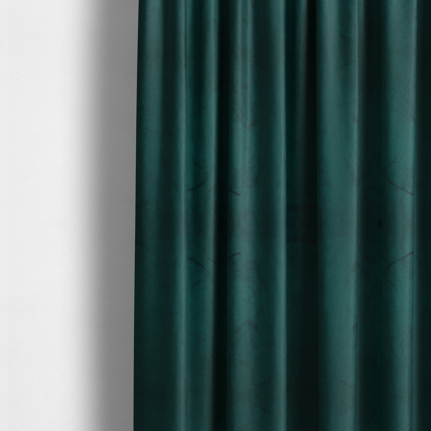 Alpha Plain Durable Velvet Brushed Cotton Effect Upholstery Fabric Teal Colour CTR-2728 - Made To Measure Curtains