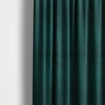 Alpha Plain Durable Velvet Brushed Cotton Effect Upholstery Fabric Teal Colour CTR-2728 - Made To Measure Curtains