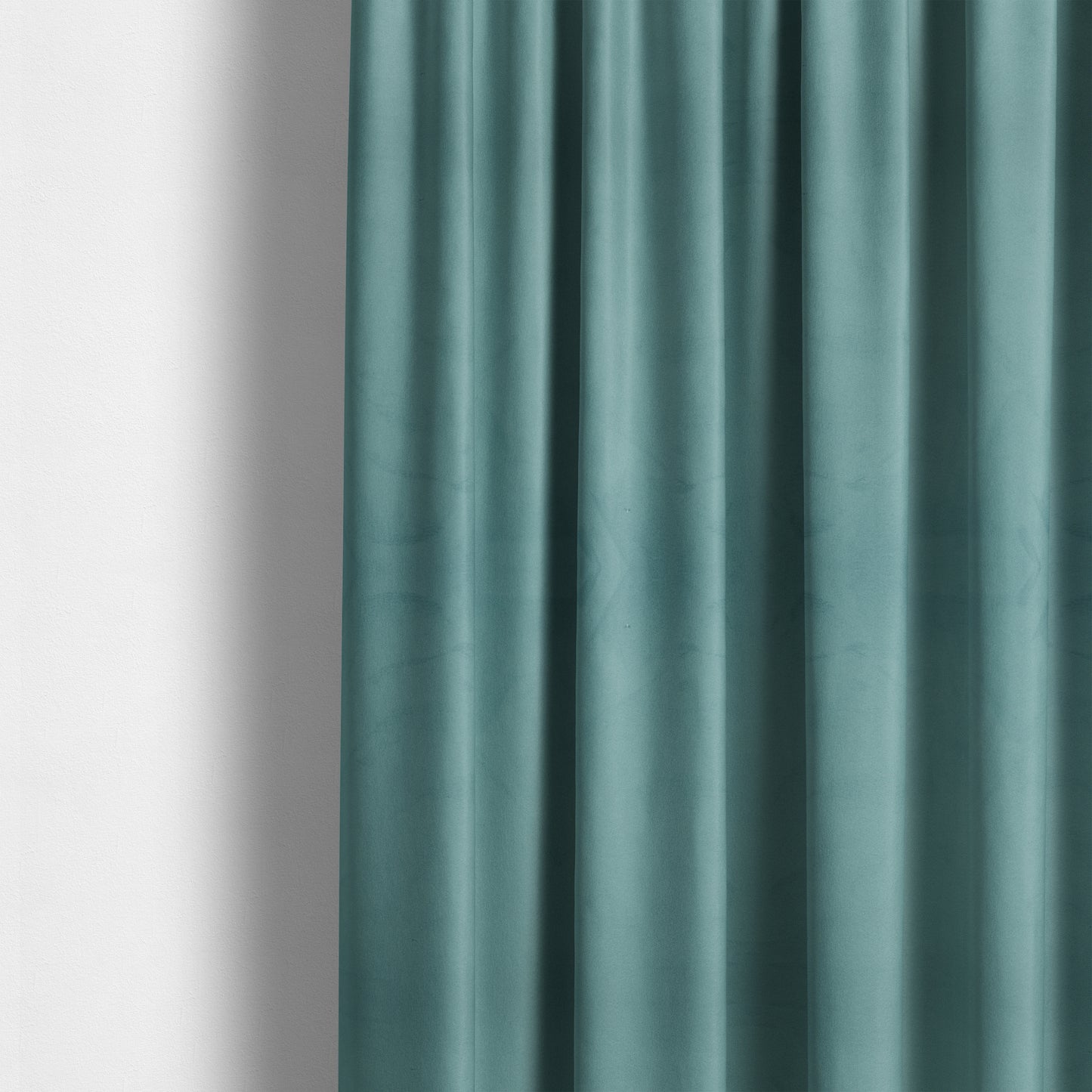 Alpha Plain Durable Velvet Brushed Cotton Effect Upholstery Fabric Blue Colour CTR-2729 - Made To Measure Curtains