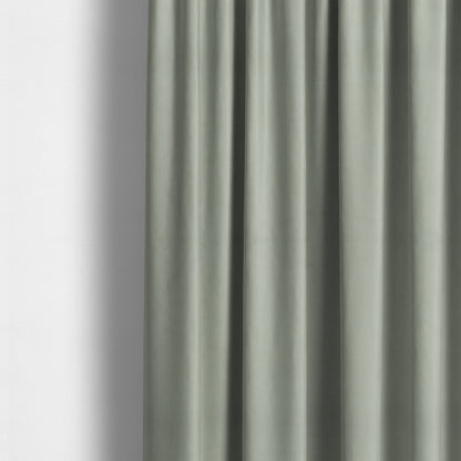 Alpha Plain Durable Velvet Brushed Cotton Effect Upholstery Fabric Silver Colour CTR-2732 - Made To Measure Curtains