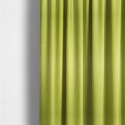 Alpha Plain Durable Velvet Brushed Cotton Effect Upholstery Fabric Green Colour CTR-2739 - Made To Measure Curtains