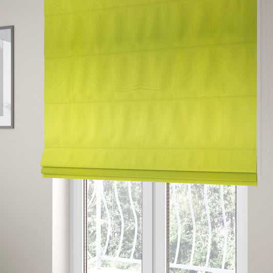 Alpha Plain Durable Velvet Brushed Cotton Effect Upholstery Fabric Green Colour CTR-2739 - Roman Blinds