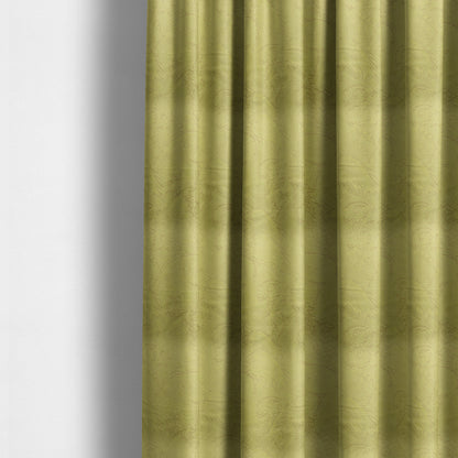 Athena Laser Cut Pattern Soft Velveteen Green Velvet Upholstery Curtains Fabric CTR-2761 - Made To Measure Curtains