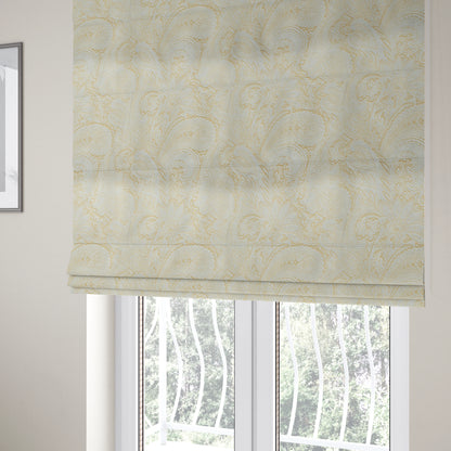 Athena Laser Cut Pattern Soft Velveteen Silver Grey Velvet Upholstery Curtains Fabric CTR-2762 - Roman Blinds