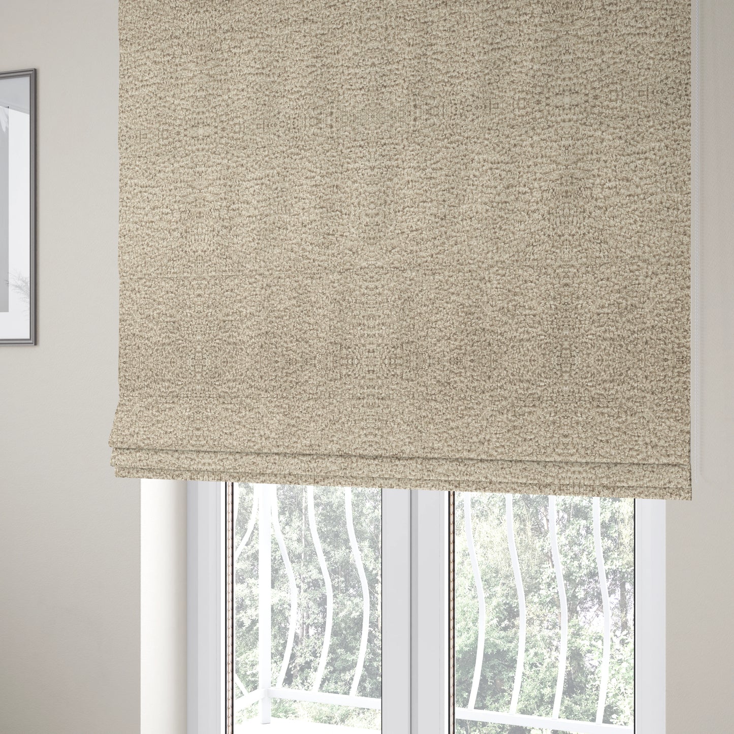 Willow Boucle Material Brown Colour Upholstery Fabric CTR-2787 - Roman Blinds