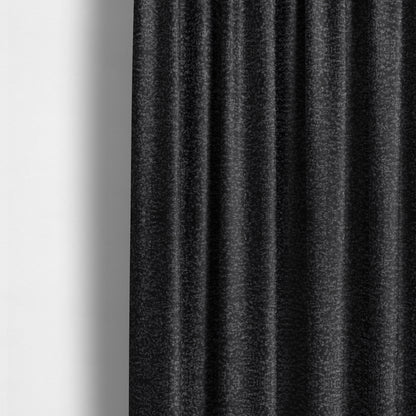 Willow Boucle Material Black Colour Upholstery Fabric CTR-2792 - Made To Measure Curtains