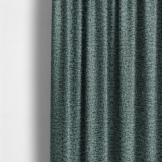 Willow Boucle Material Aqua Blue Colour Upholstery Fabric CTR-2797 - Made To Measure Curtains