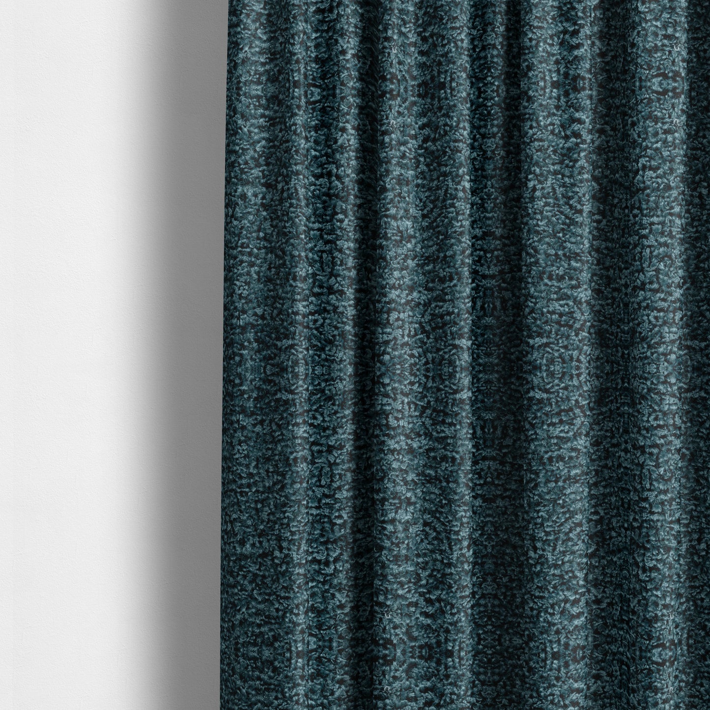 Willow Boucle Material Blue Colour Upholstery Fabric CTR-2798 - Made To Measure Curtains