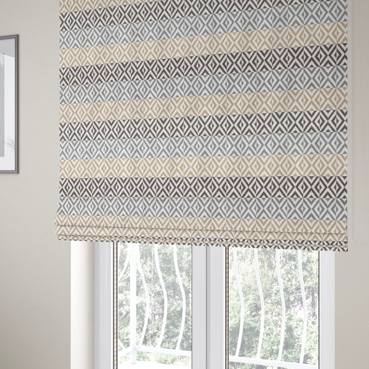 Himalaya Geometric Pattern Outdoor Fabric CTR-2800 - Roman Blinds