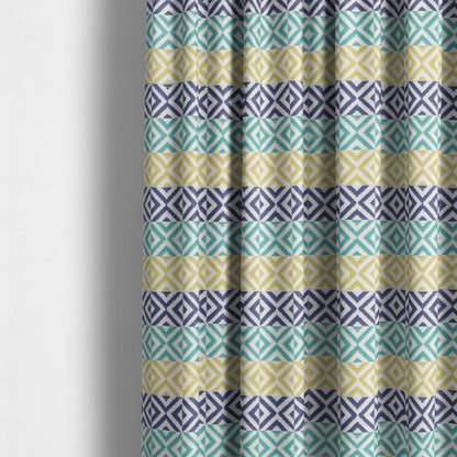 Himalaya Geometric Pattern Outdoor Fabric CTR-2803 - Made To Measure Curtains