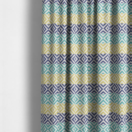 Himalaya Geometric Pattern Outdoor Fabric CTR-2803 - Made To Measure Curtains