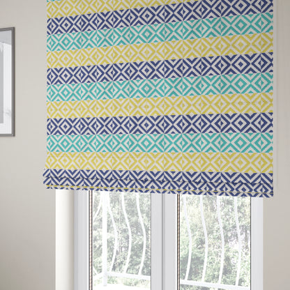 Himalaya Geometric Pattern Outdoor Fabric CTR-2803 - Roman Blinds