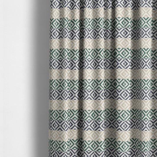 Himalaya Geometric Pattern Outdoor Fabric CTR-2804 - Made To Measure Curtains