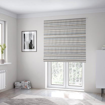 Maldives Striped Pattern Outdoor Fabric CTR-2806 - Roman Blinds