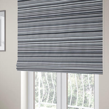 Maldives Striped Pattern Outdoor Fabric CTR-2807 - Roman Blinds