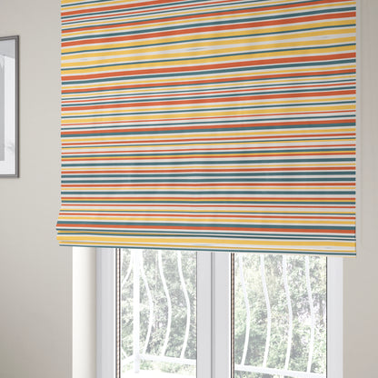 Maldives Striped Pattern Outdoor Fabric CTR-2808 - Roman Blinds