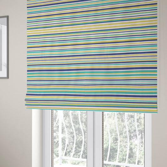 Maldives Striped Pattern Outdoor Fabric CTR-2809 - Roman Blinds