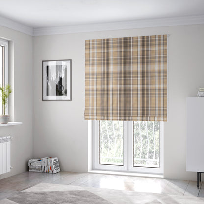 Oban Tartan Pattern Outdoor Fabric CTR-2811 - Roman Blinds