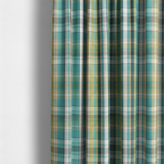 Oban Tartan Pattern Outdoor Fabric CTR-2812 - Made To Measure Curtains