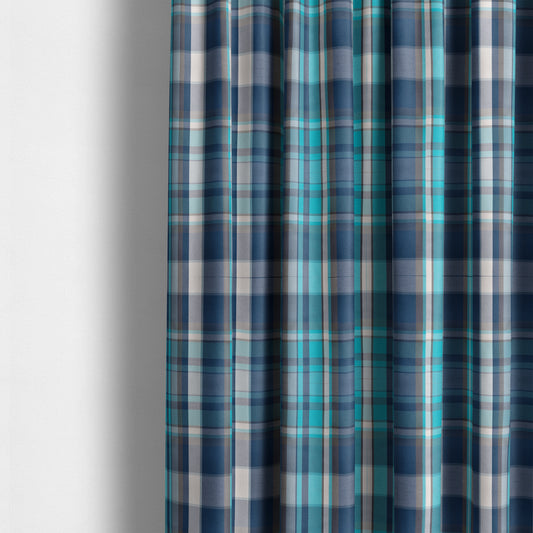 Oban Tartan Pattern Outdoor Fabric CTR-2815 - Made To Measure Curtains