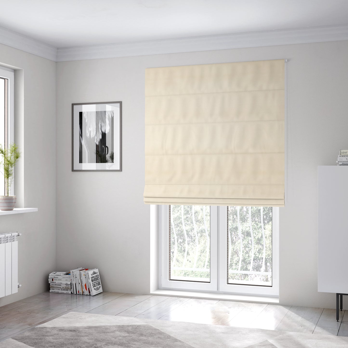 Colarado Plain Beige Colour Outdoor Fabric CTR-2818 - Roman Blinds