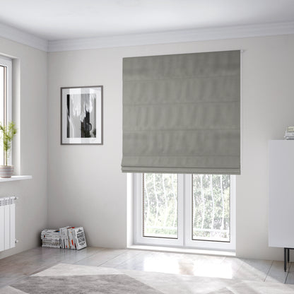 Colarado Plain Silver Colour Outdoor Fabric CTR-2823 - Roman Blinds