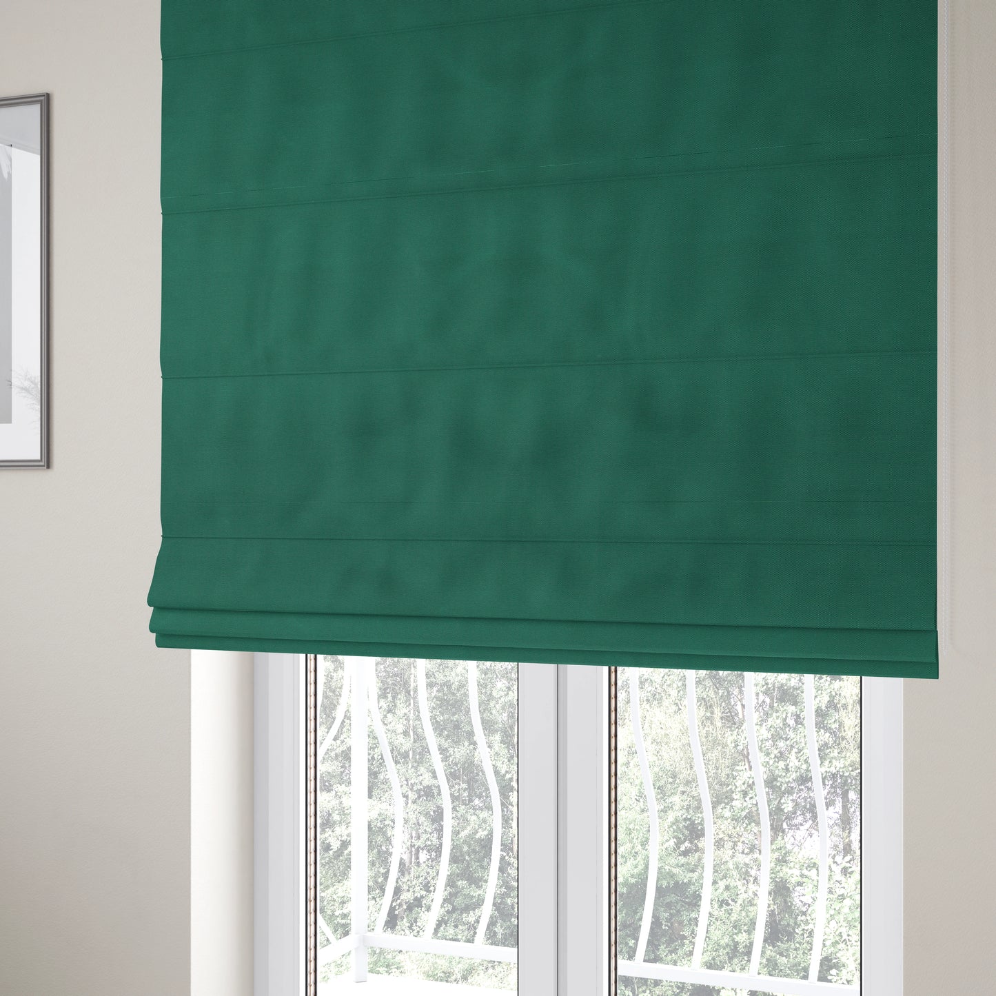 Colarado Plain Green Colour Outdoor Fabric CTR-2826 - Roman Blinds