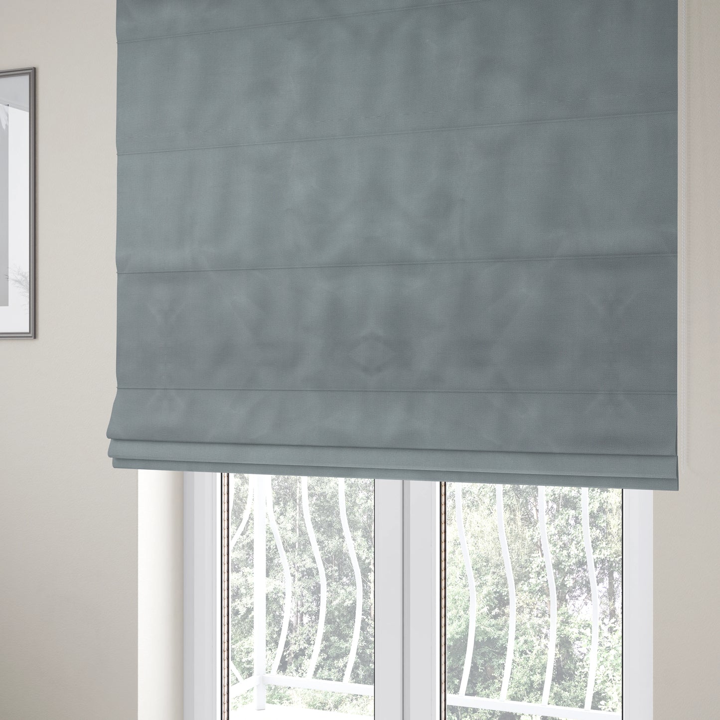 Columbo Plain Grey Colour Outdoor Fabric CTR-2835 - Roman Blinds