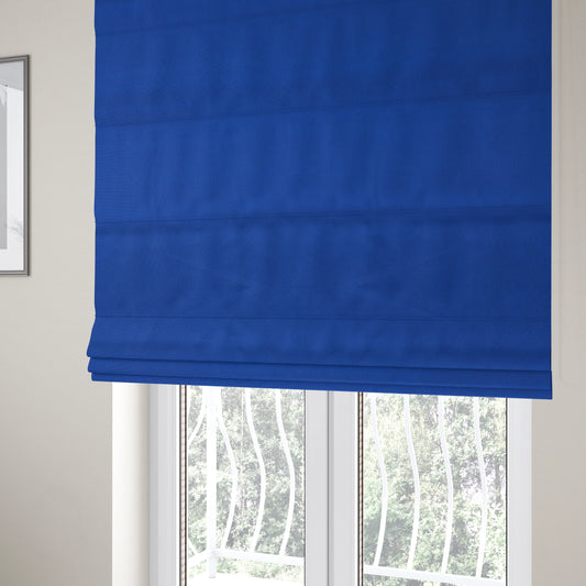 Columbo Plain Denim Blue Colour Outdoor Fabric CTR-2842 - Roman Blinds