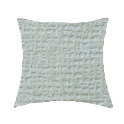 Santiago Semi Plain Chenille In Cream Colour Upholstery Fabric CTR-2849 - Handmade Cushions