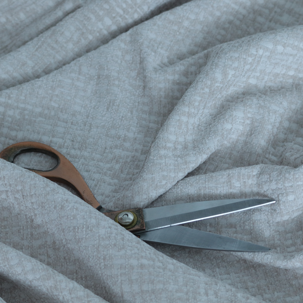 Santiago Semi Plain Chenille In Beige Colour Upholstery Fabric CTR-2850