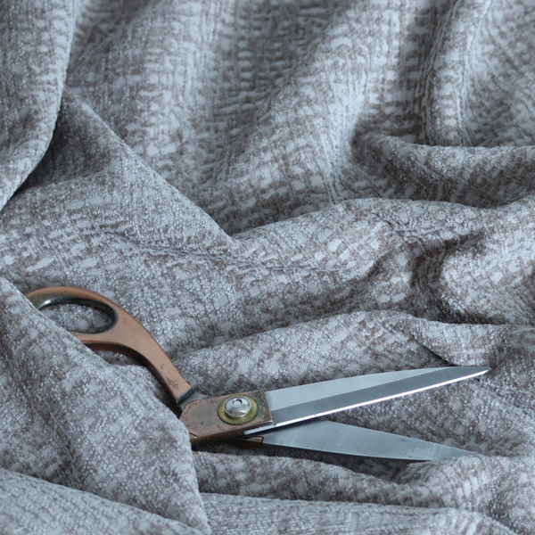 Santiago Semi Plain Chenille In Mocha Brown Colour Upholstery Fabric CTR-2851