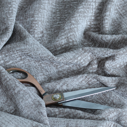 Santiago Semi Plain Chenille In Mocha Brown Colour Upholstery Fabric CTR-2851