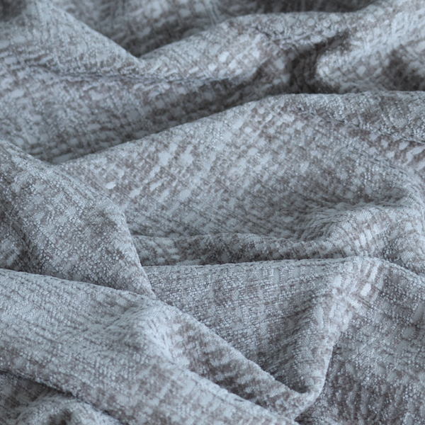 Santiago Semi Plain Chenille In Mocha Brown Colour Upholstery Fabric CTR-2851