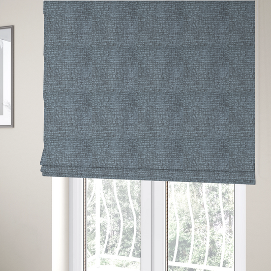 Santiago Semi Plain Chenille In Mocha Brown Colour Upholstery Fabric CTR-2851 - Roman Blinds