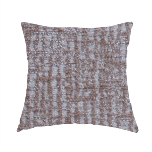Santiago Semi Plain Chenille In Peach Colour Upholstery Fabric CTR-2852 - Handmade Cushions