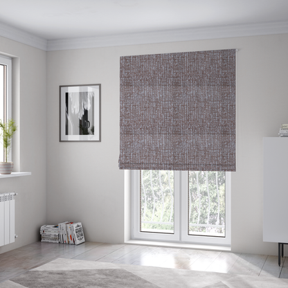 Santiago Semi Plain Chenille In Peach Colour Upholstery Fabric CTR-2852 - Roman Blinds